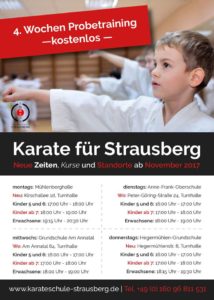 Ab November 4 x mal die Woche Karate in Strausberg