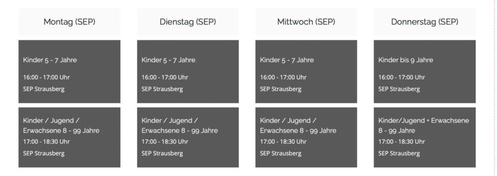 Das Präsenztraining beginnt Outdoor 1 Das Präsenztraining beginnt Outdoor