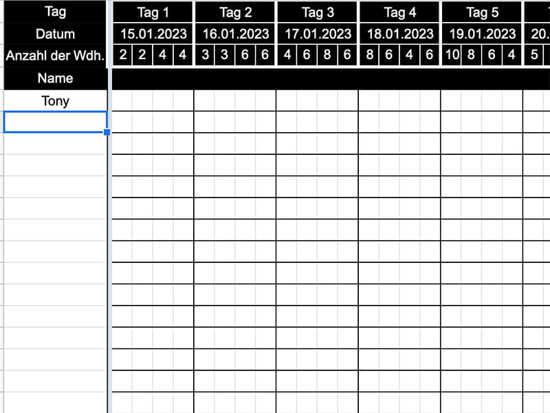 Liegestütze Challenge - Jan/Feb 2023